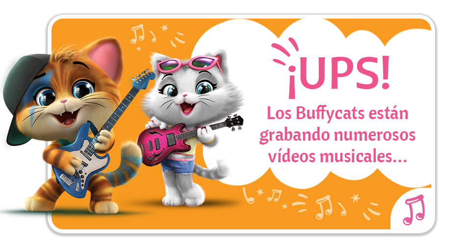 ¡UPS! Los Buffycats están grabando numerosos vídeos musicales…